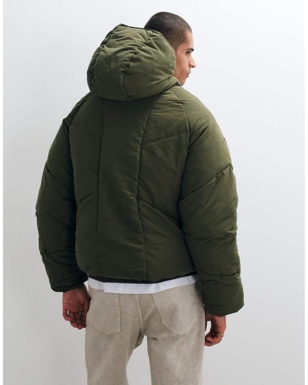 ASOS Multicolor Oversized Puffer Jacket for men