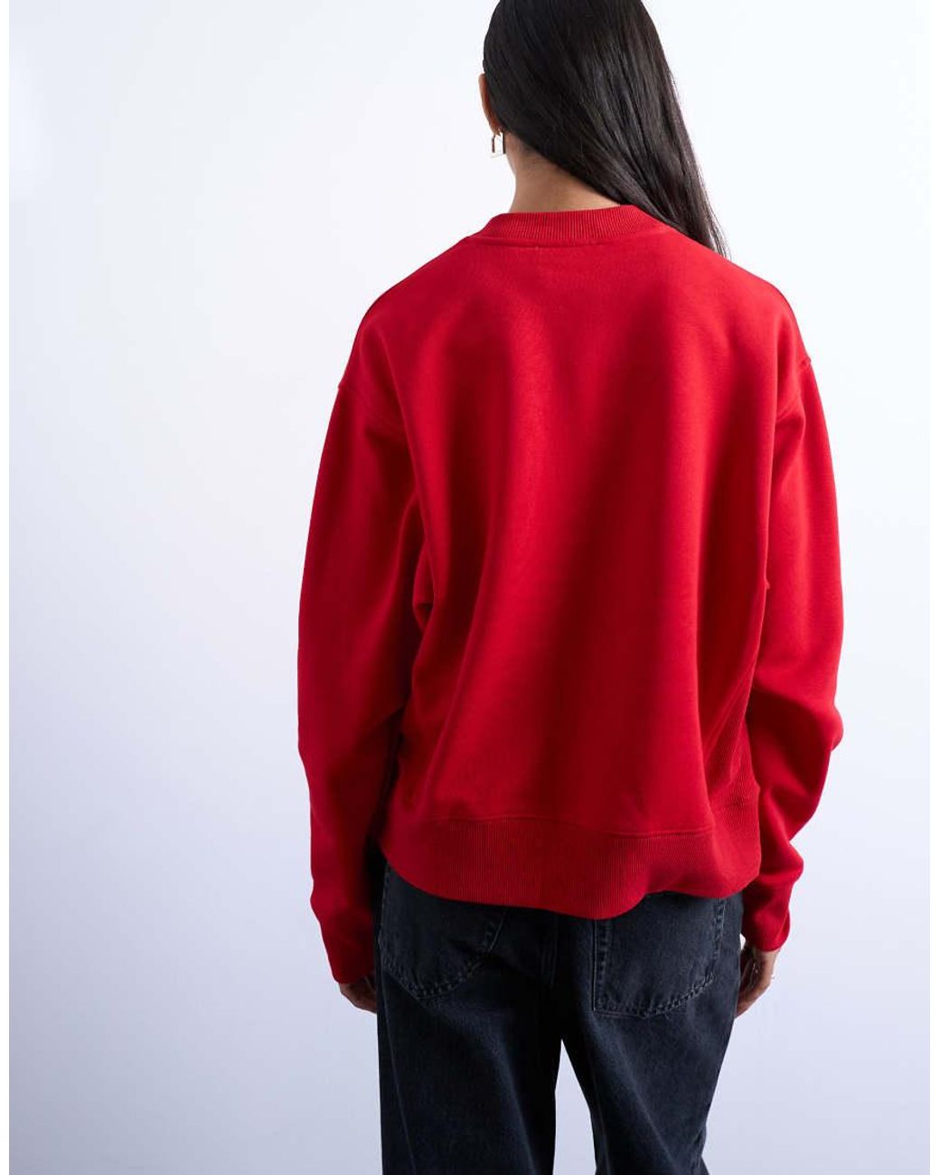 Sudadera Roja Ultimate De TOPSHOP de color Red