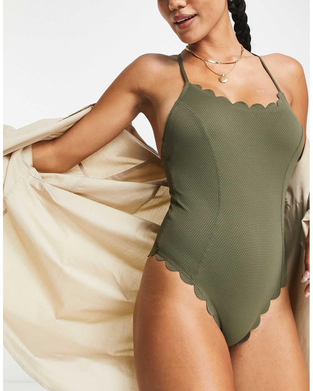 Accessorize Green – badeanzug