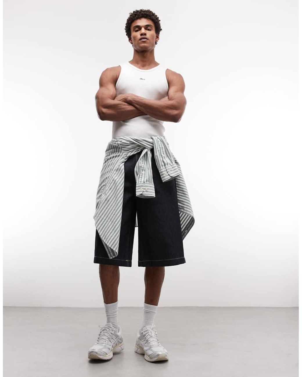 BLKVIS White Script Logo Vest for men