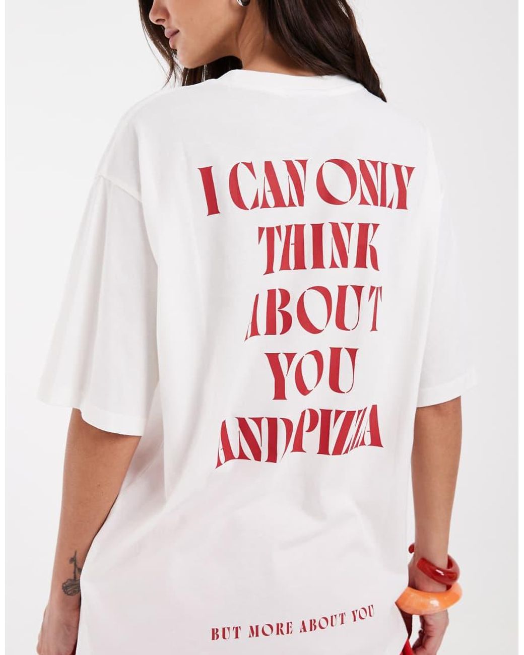JJXX Red Loose Fit T-shirt With Back Print