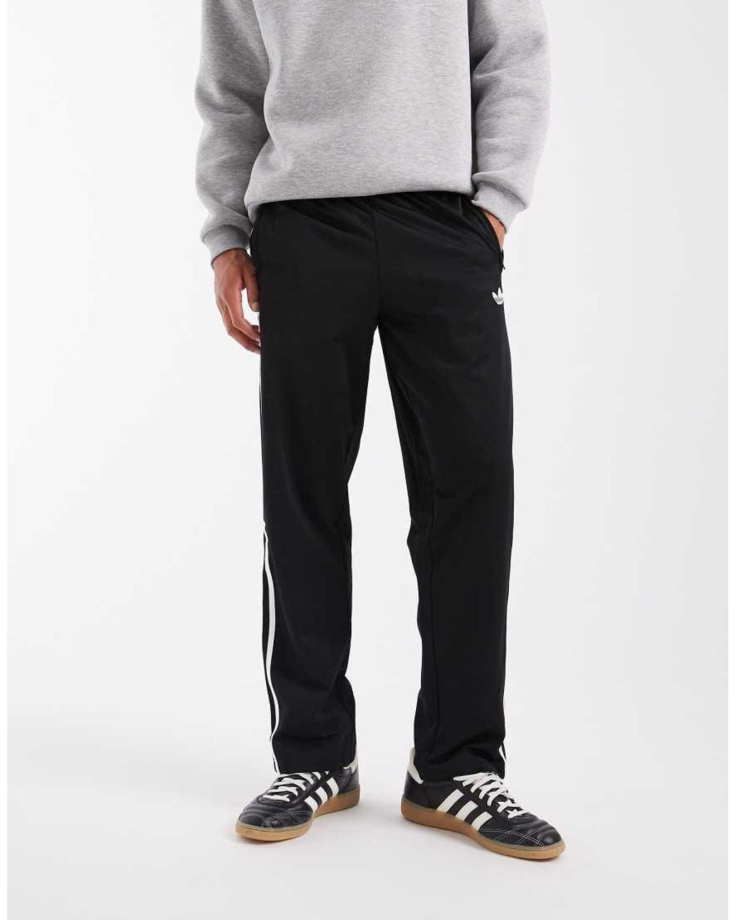 Adidas Originals Black Firebird Trackpants for men