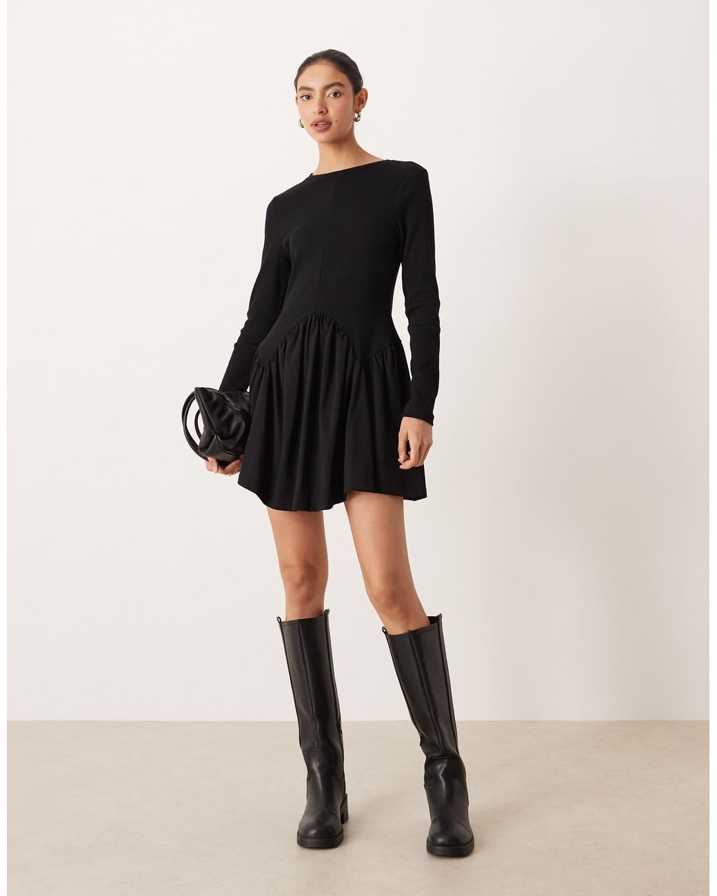 knee length dresses for ladies Ever-Pretty Pleated V-Neck 3/4 Sleeves Asymmetrical Hem Cocktail Dress main image 0