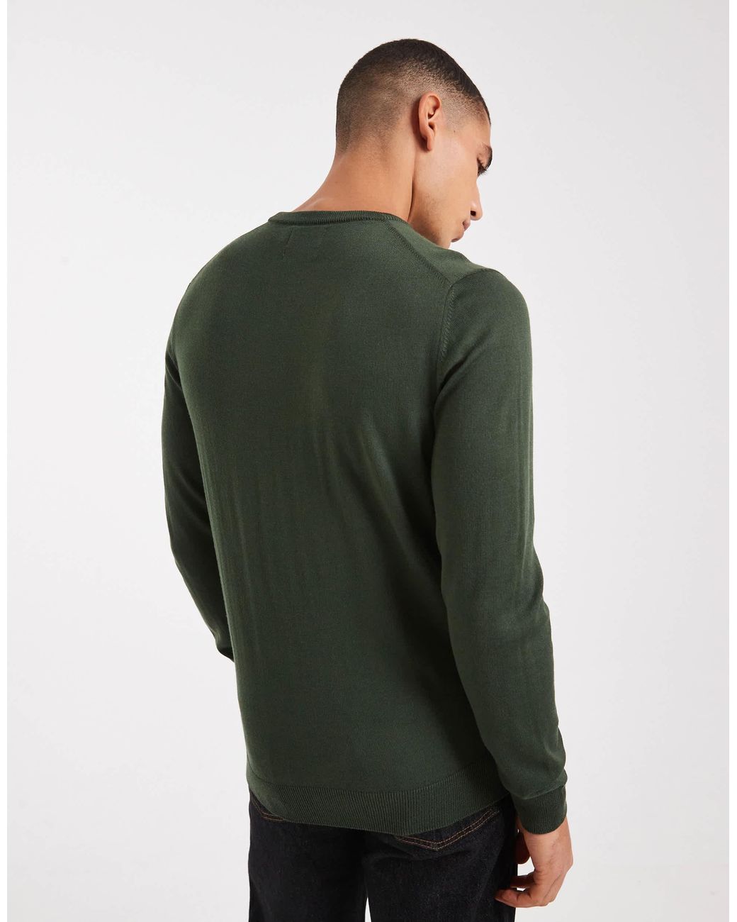 Mullen - pull en laine mérinos - foncé Farah pour homme en coloris Green