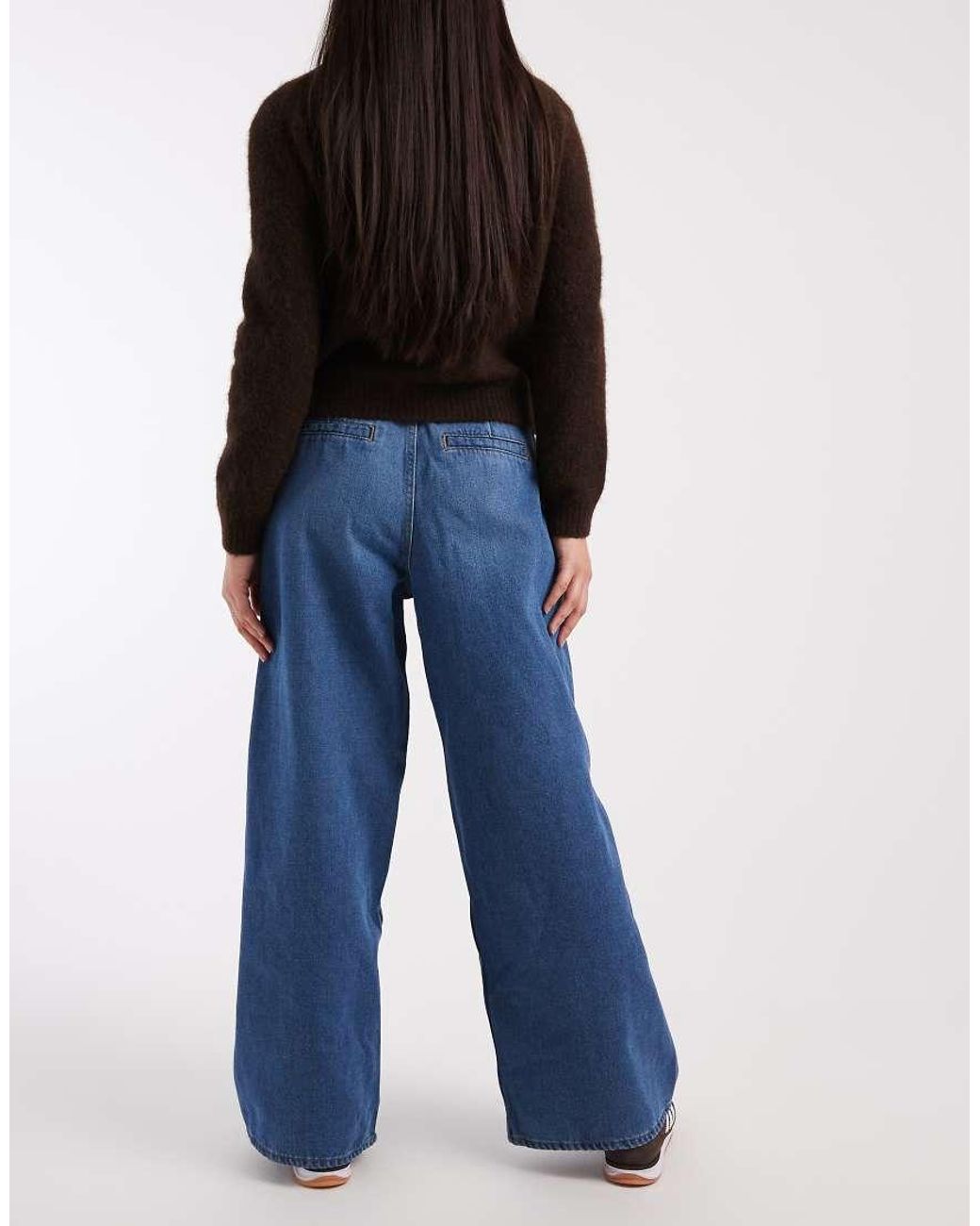 ONLY Blue Livy Wide Leg Jeans