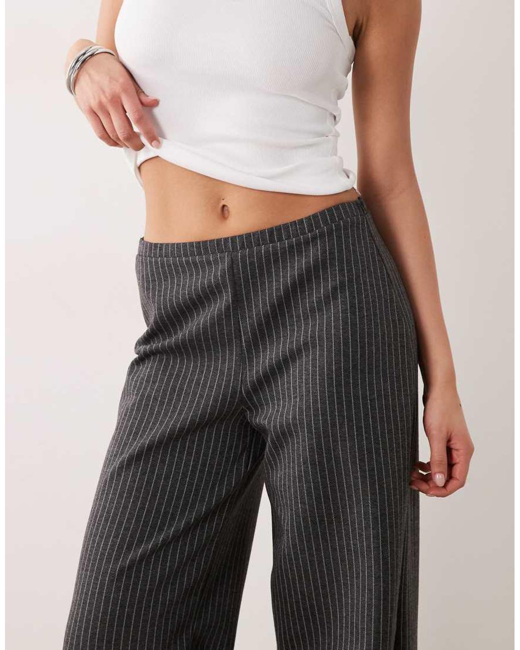 ASOS Multicolor Jersey Wide Leg Trouser Co-ord With Lace Trim