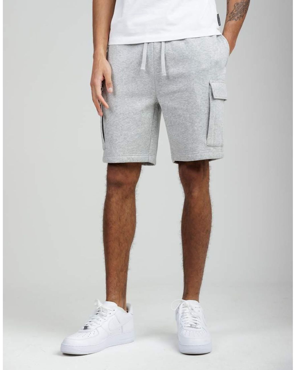 French Connection Blue 2 Pack Cotton Blend Jersey Cargo-Style Shorts for men