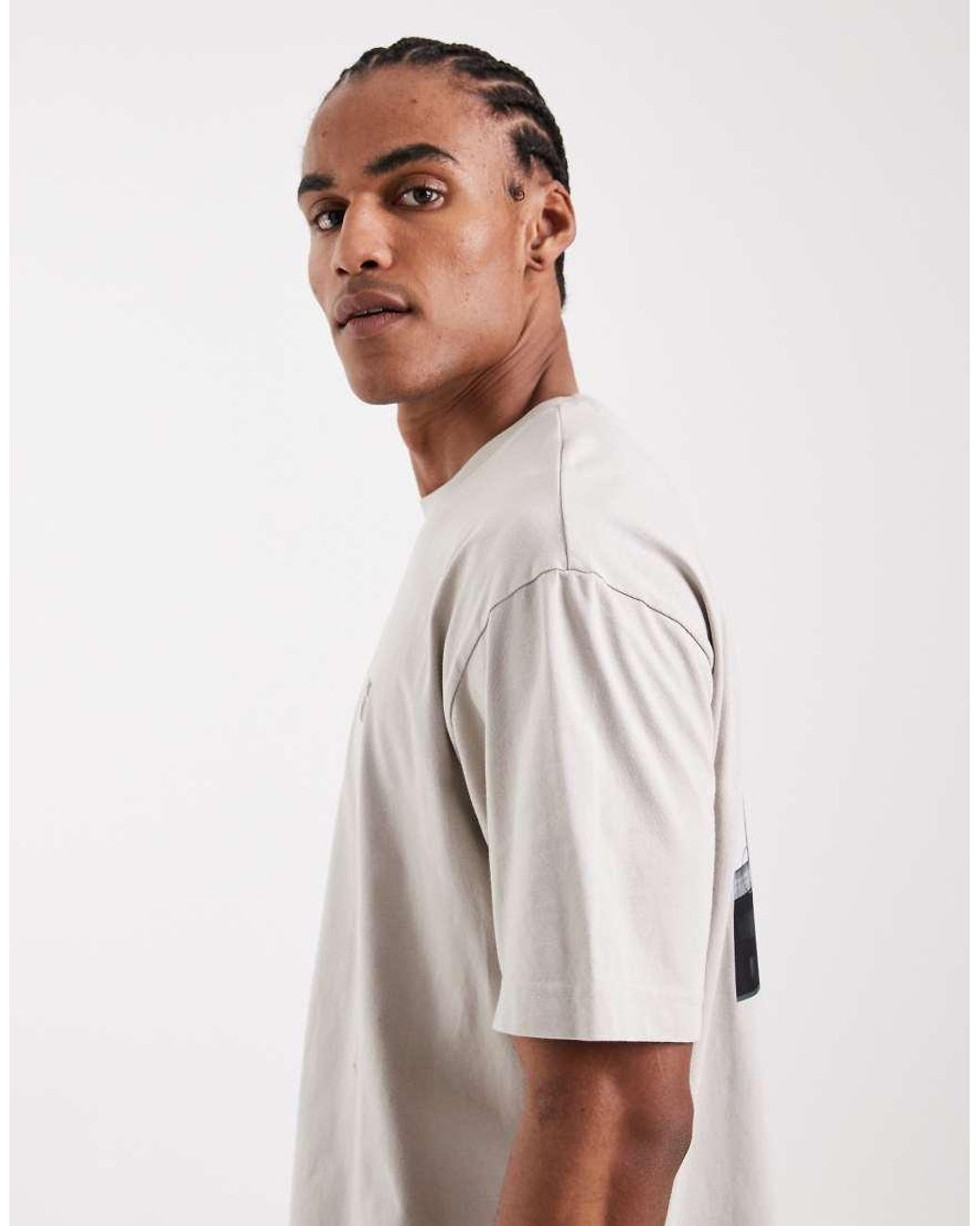 Boss White Hugo Boss Relaxed Fit Graphic T-shirt for men