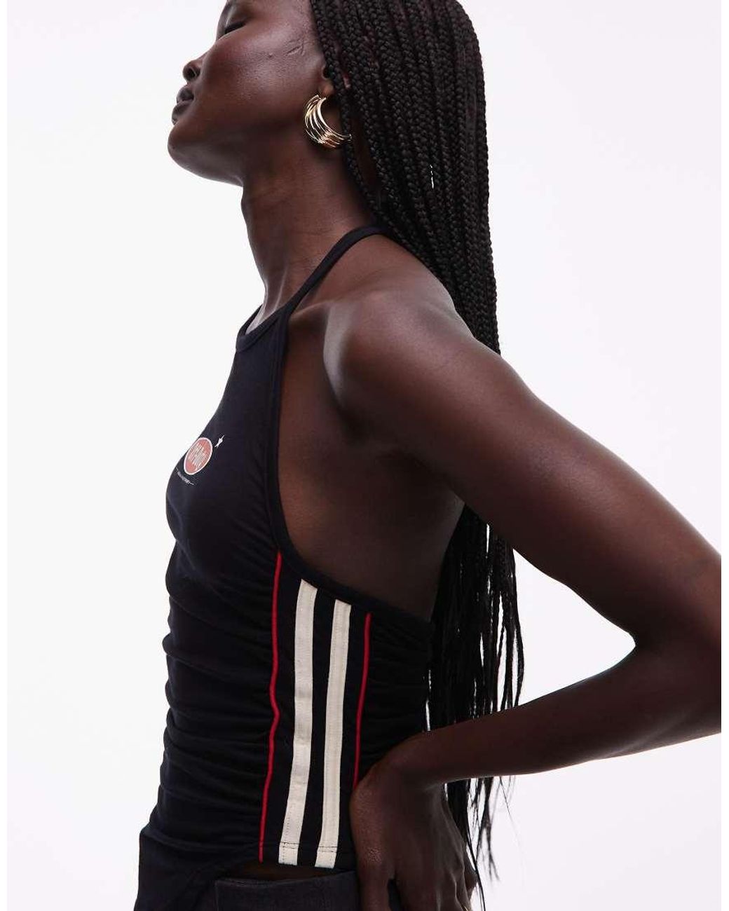 Abrand Jeans Black Halter Off Duty Top