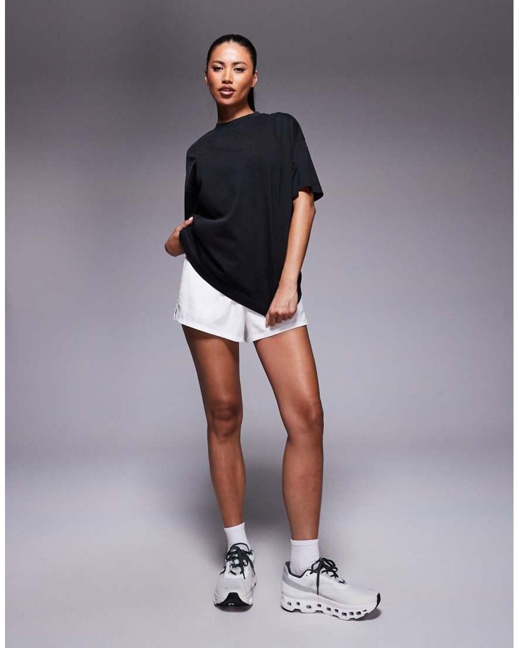 4505 Gray Icon Heavyweight Cotton Oversized T-Shirt With Quick Dry Finish