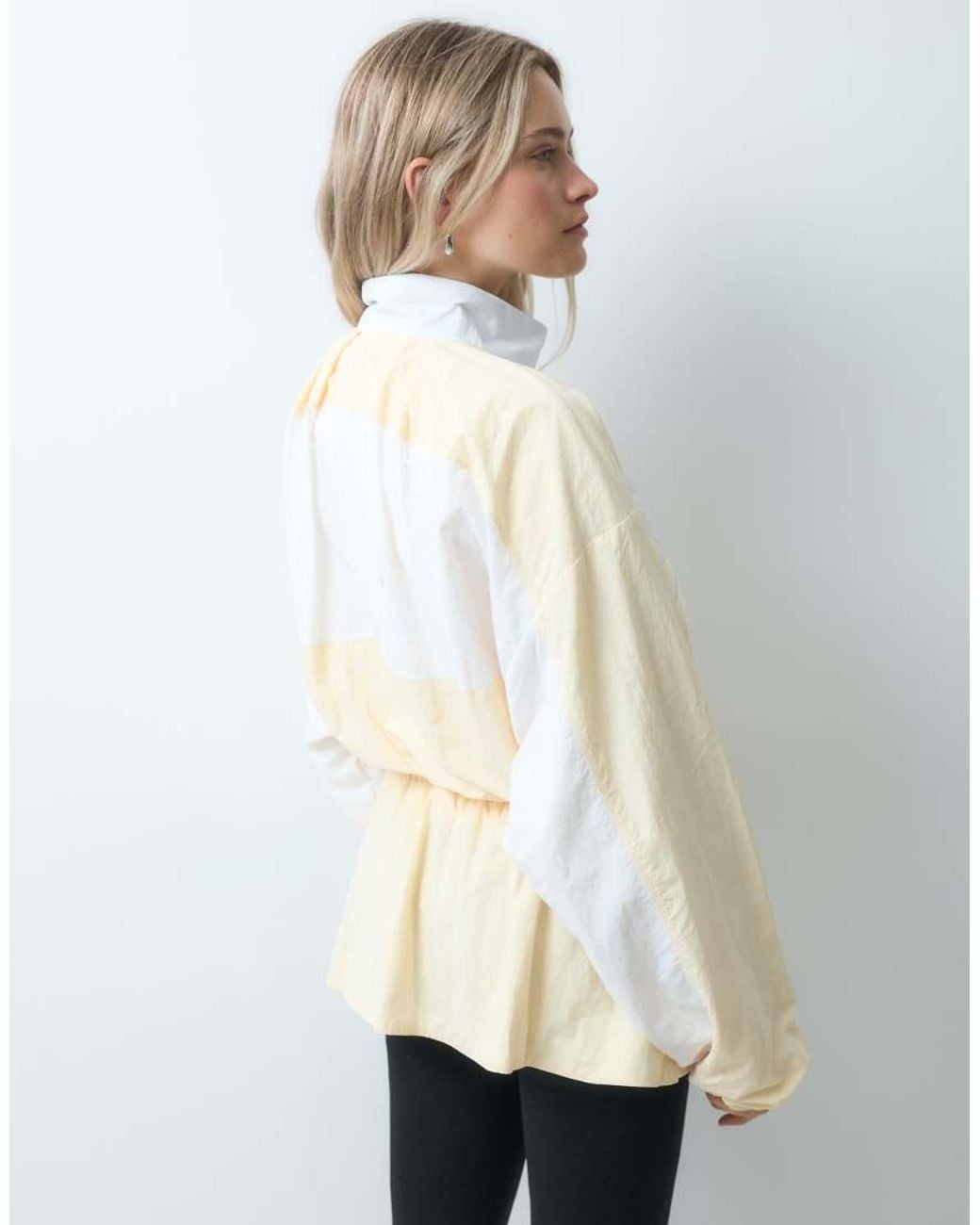 Adidas Originals Natural Gathered Waist Track Jacket