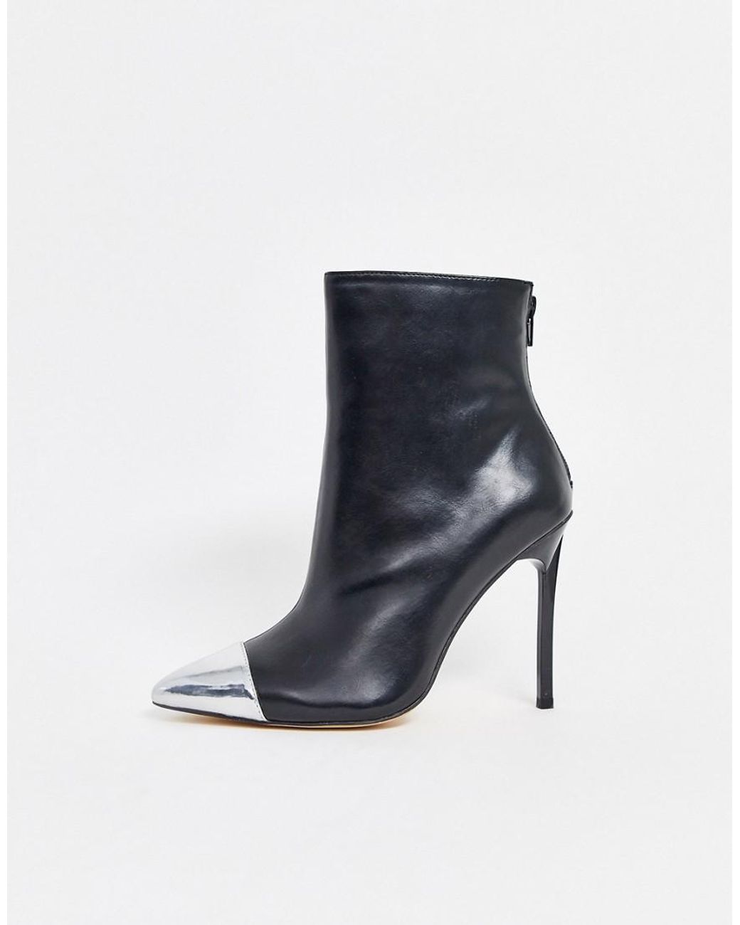 silver toe cap boots