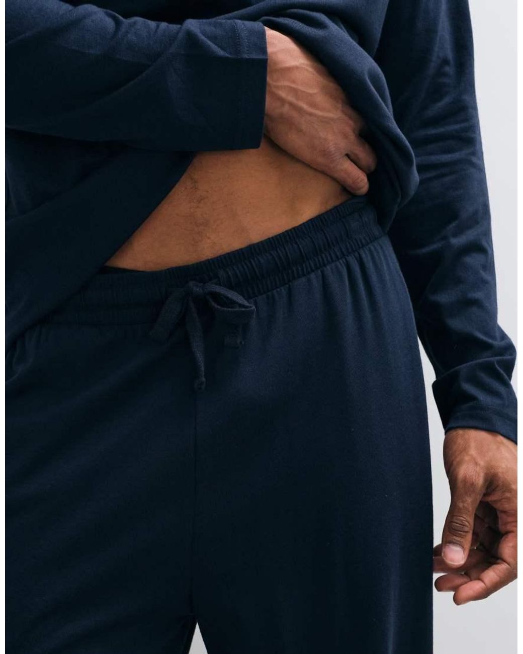 ASOS Blue Relaxed Pyjama Set for men