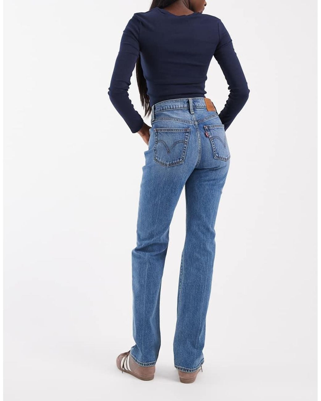 Levi's Blue Ribcage Slim Jeans