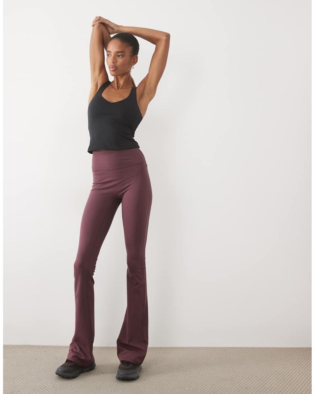 4505 Purple Tall Icon High Waist Slim Kick Yoga legging