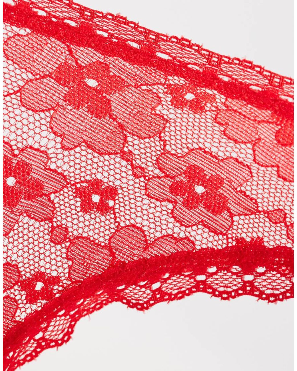 ASOS Multicolor 3 Pack All Over Lace Dipped Front Thong