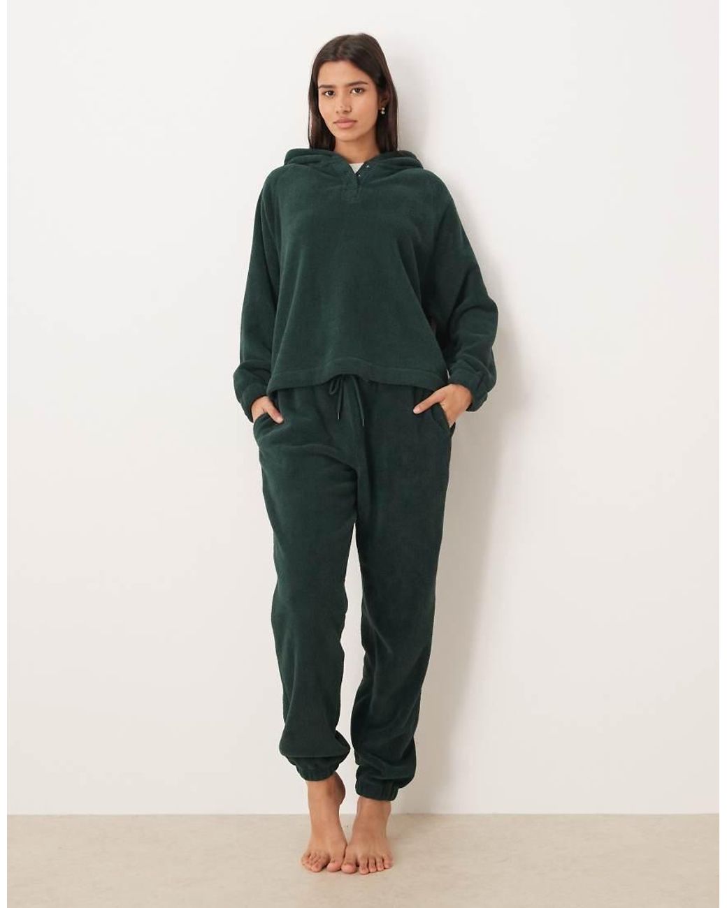 ASOS Green Microfleece Oversized Hoodie