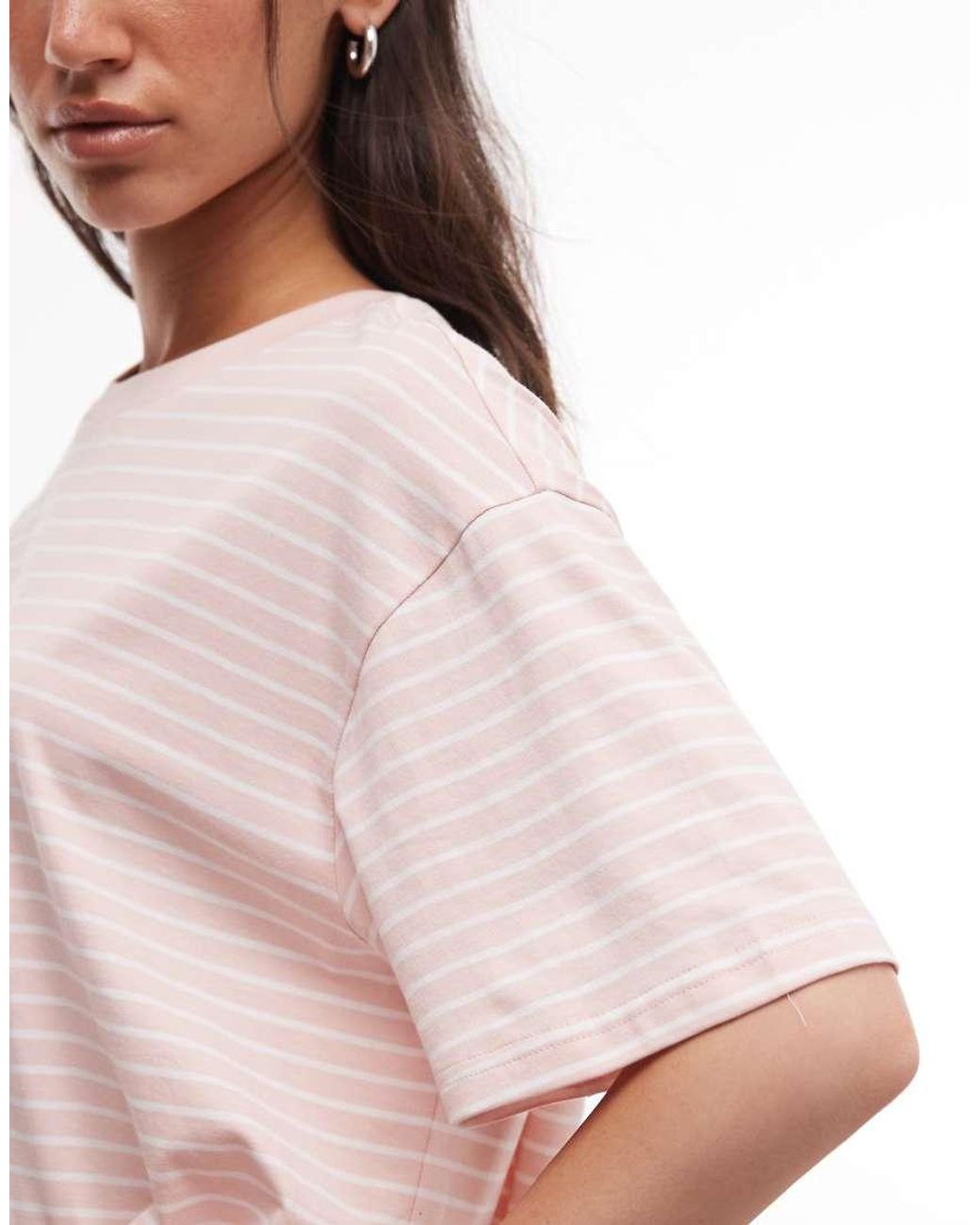 Monki Pink Boxy Fit T-shirt