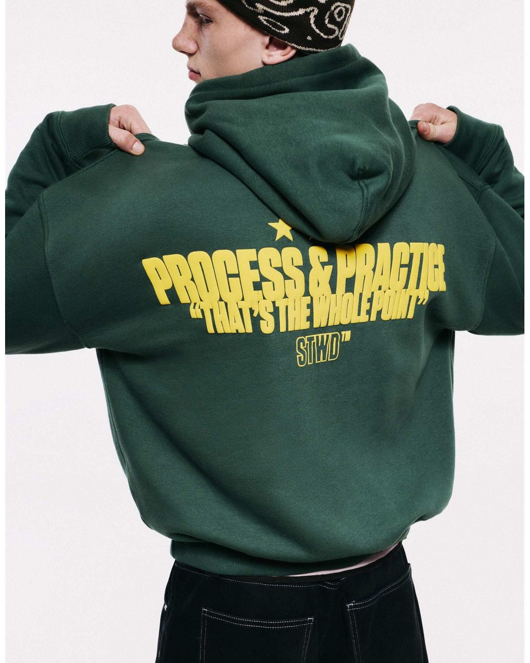 Stwd - sweat à capuche Pull&Bear pour homme en coloris Green