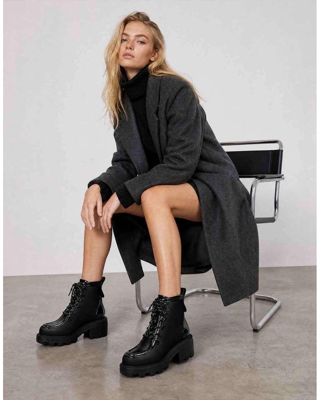 Melissa Black Track Utility Boot