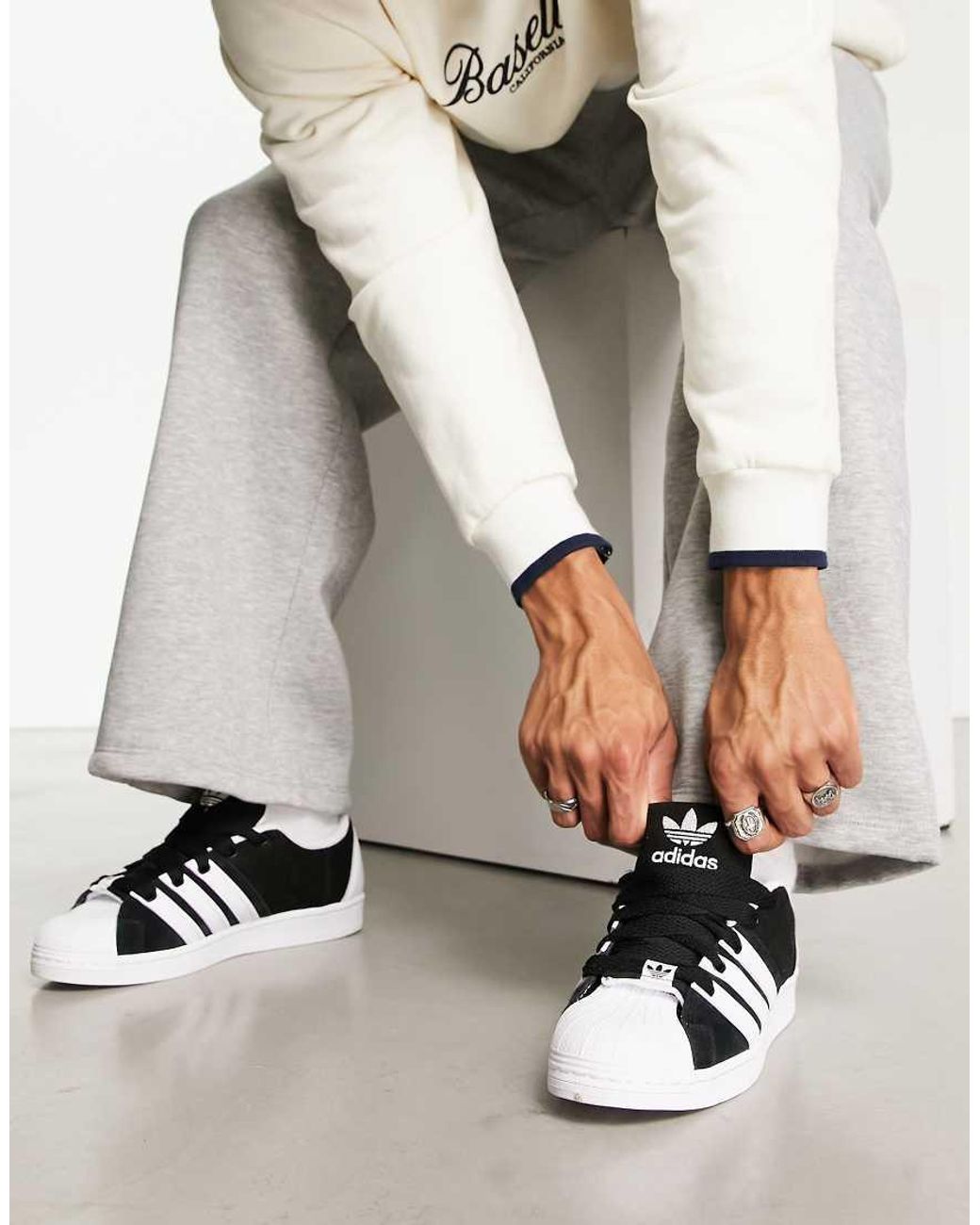 Adidas Originals Natural Superstar Modified Trainers for men