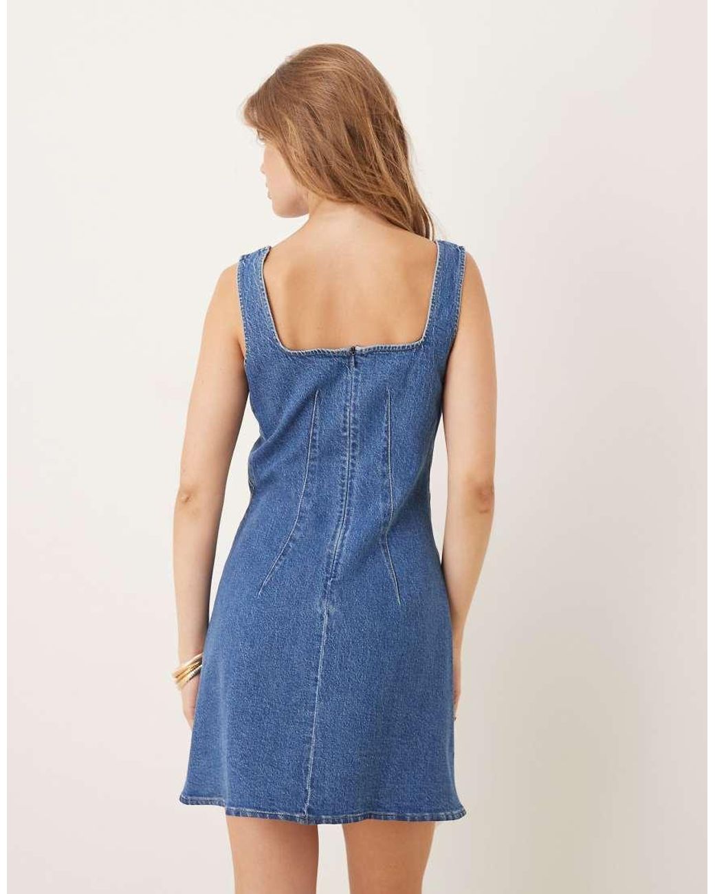 Nobody's Child Blue Delta Denim Mini Shift Dress