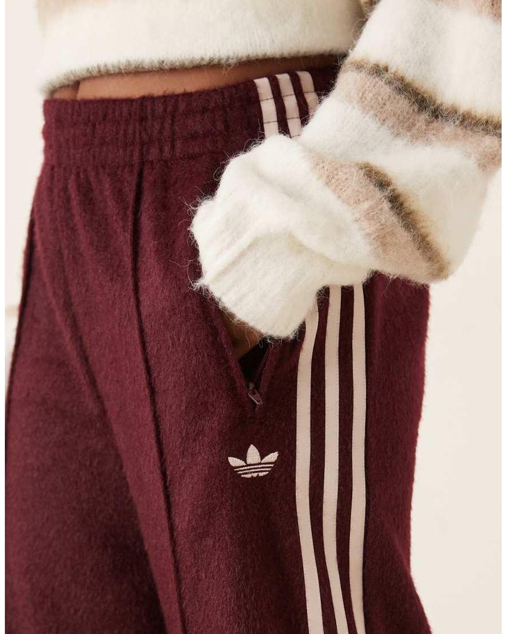 Adidas Originals Red Firebird Fluffy Track Pants