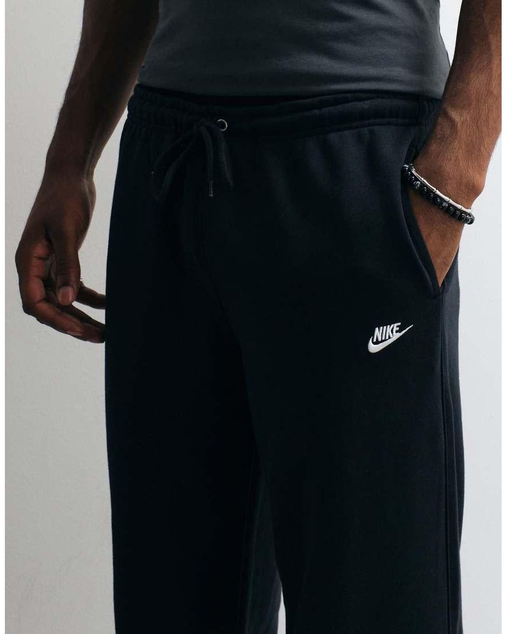 Nike Blue Club French Terry Straight Leg Joggers for men