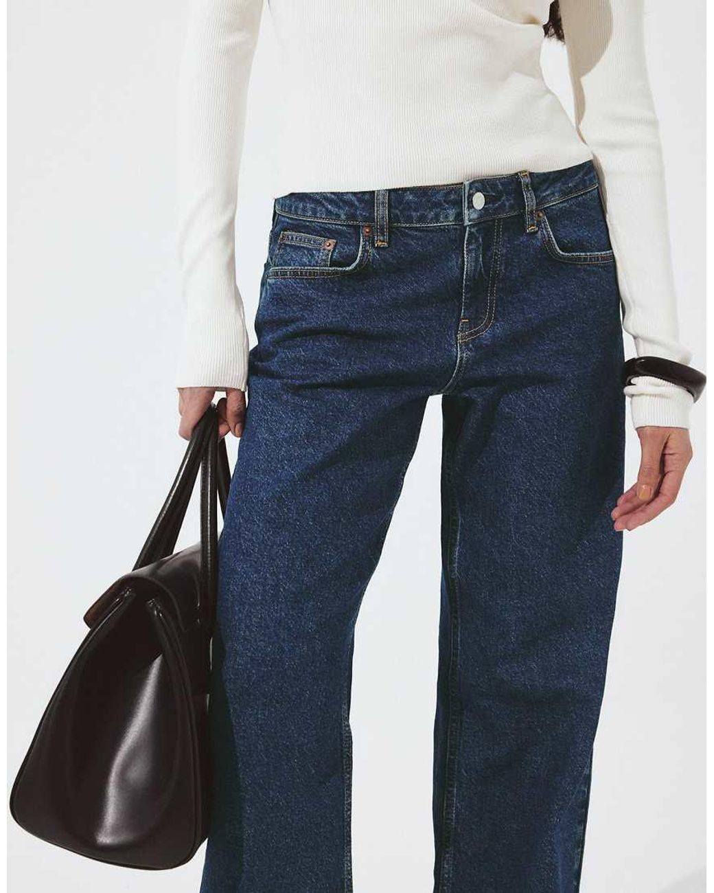 NA-KD Blue Lane Low Waist Jeans
