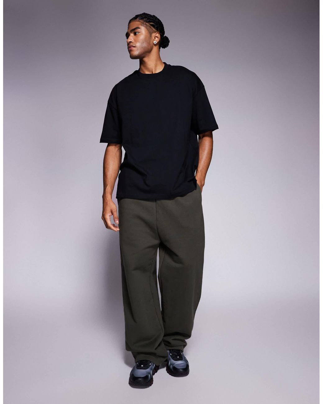 ASOS – basic-t-shirt in Black für Herren