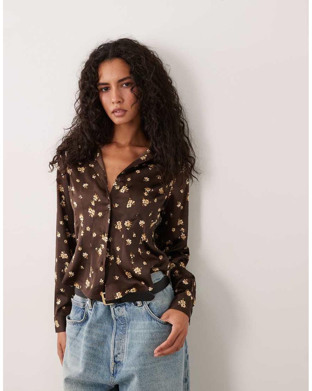 Wednesday's Girl Multicolor Satin Shirt