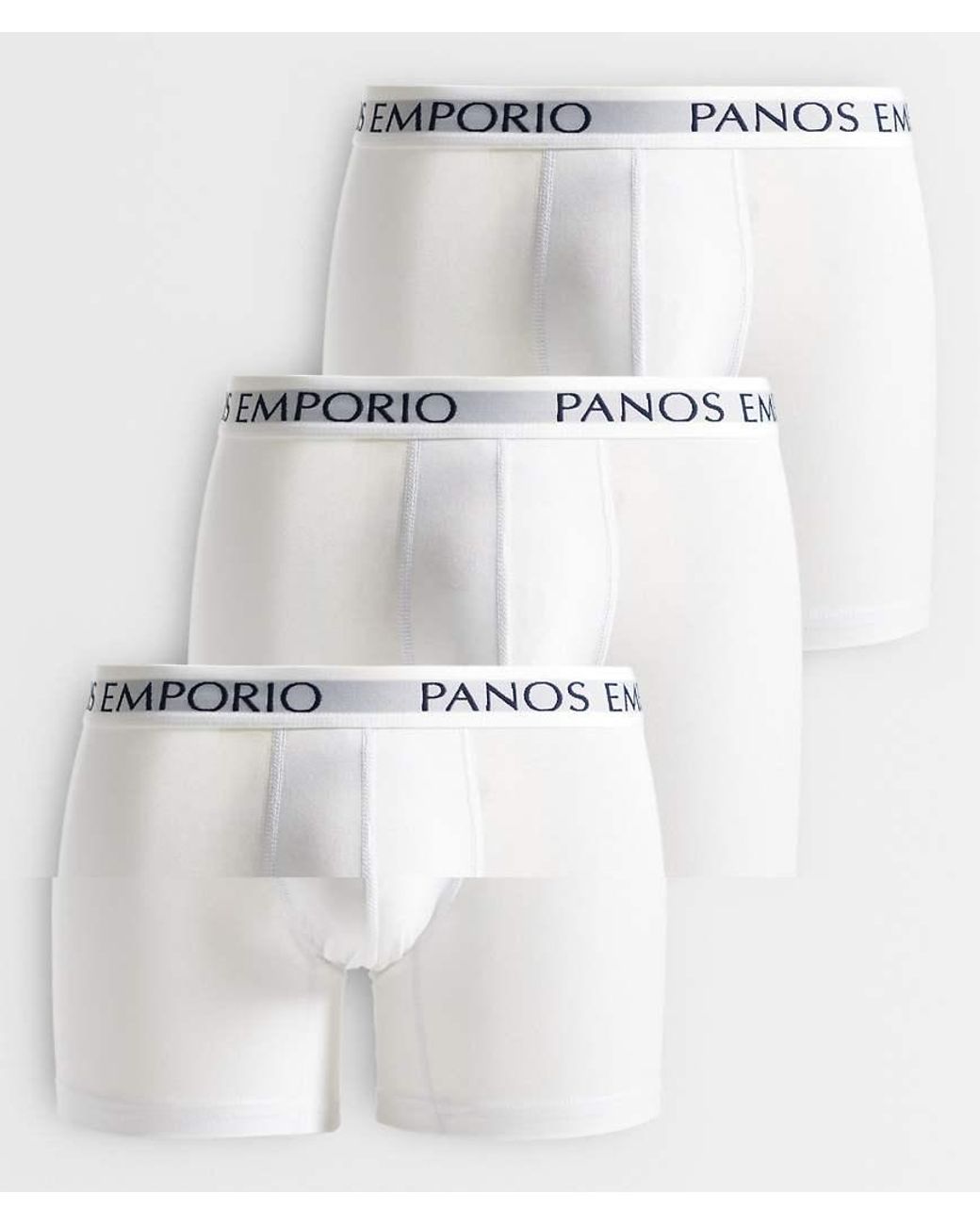 Panos Emporio White 3 Pack Noos Boxer Brief for men