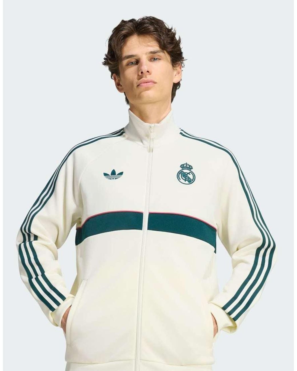 Adidas Originals Green Real Madrid Originals Track Top for men