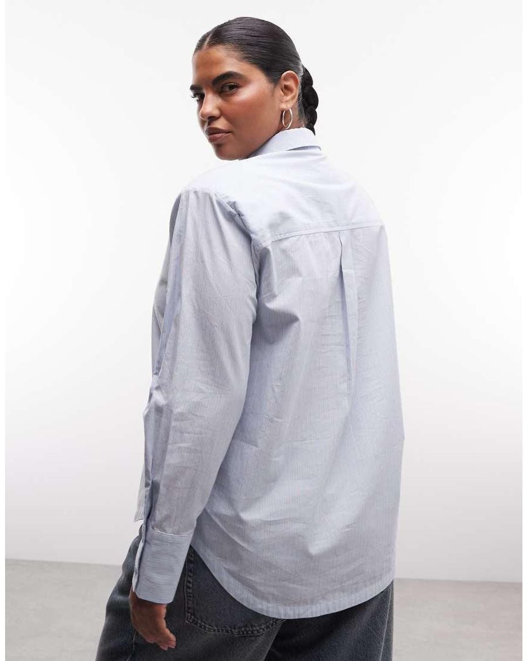 ASOS White Asos Design Curve Shirt With Tie
