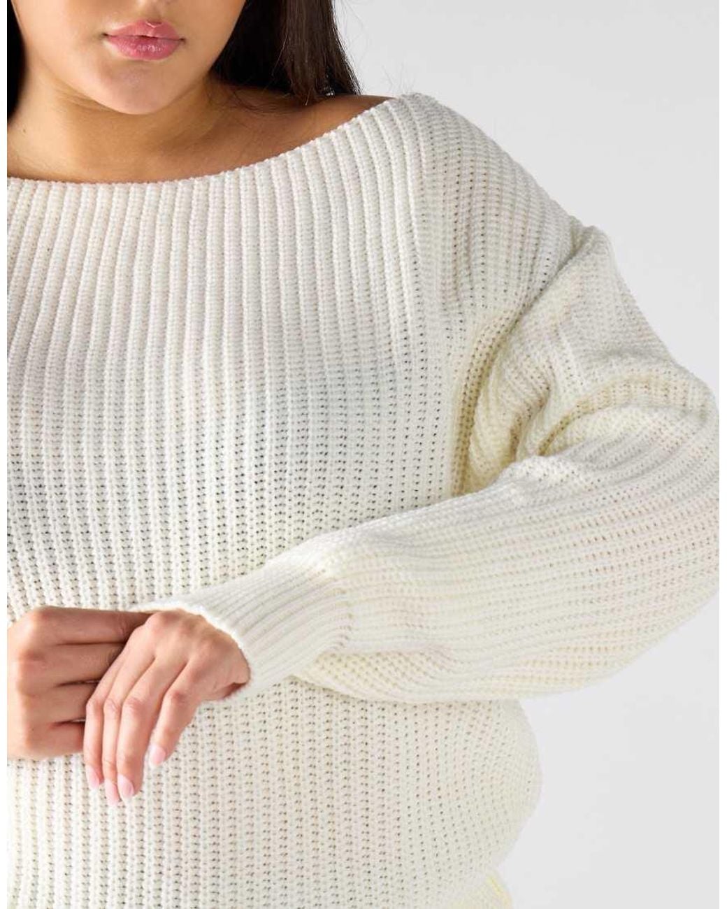 Glamorous Blue Chunky Knit Jumper