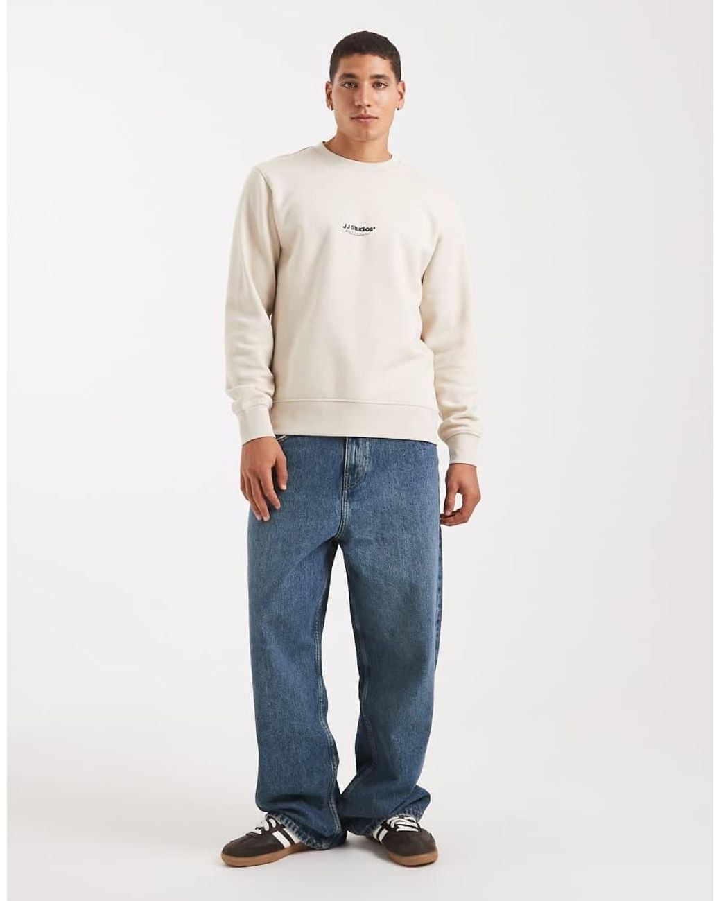 Jack & Jones Natural Sweatshirt With Front Logo for men