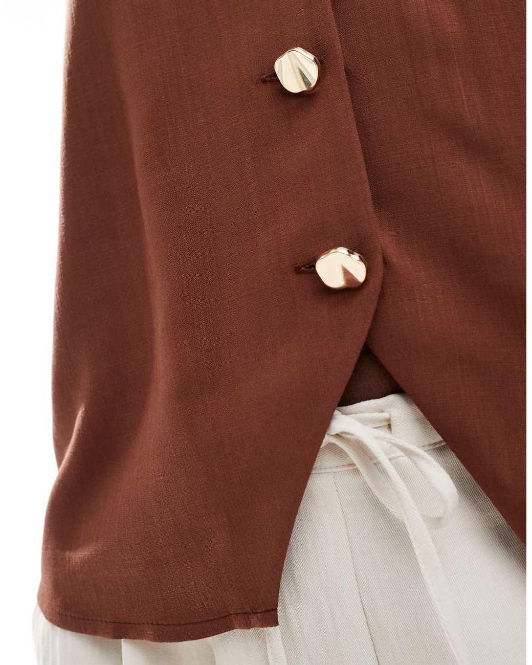 ASOS Brown Relaxed Waistcoat