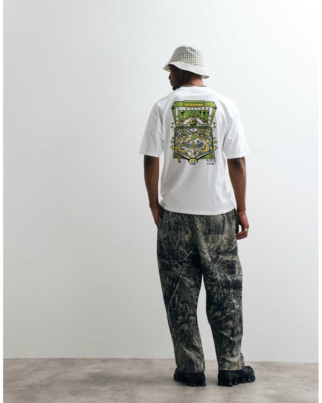 Carhartt White Pinball Back Print T-Shirt for men