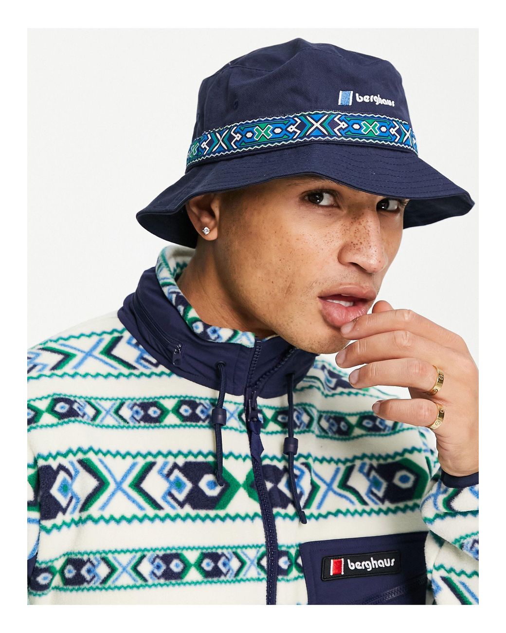 Berghaus Aztec Bucket Hat in Blue for Men | Lyst UK