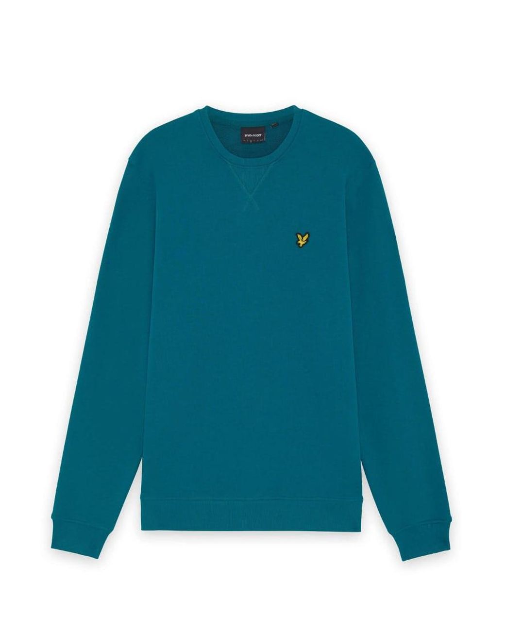 Lyle & Scott Blue Mid Layers Crew Neck Sweatshirt for men