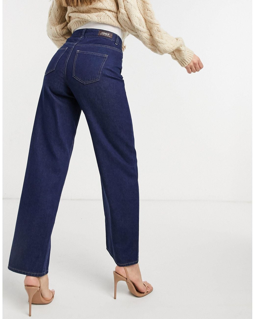 ONLY Denim Molly High Waisted Button 