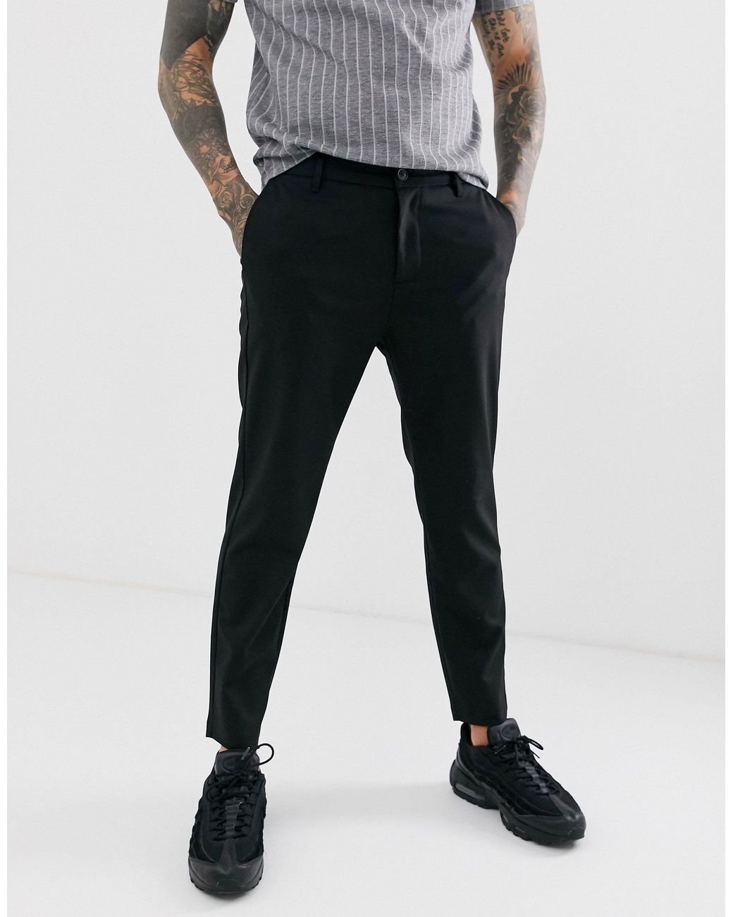 Pantalón en negro Bershka de hombre de color Negro | Lyst