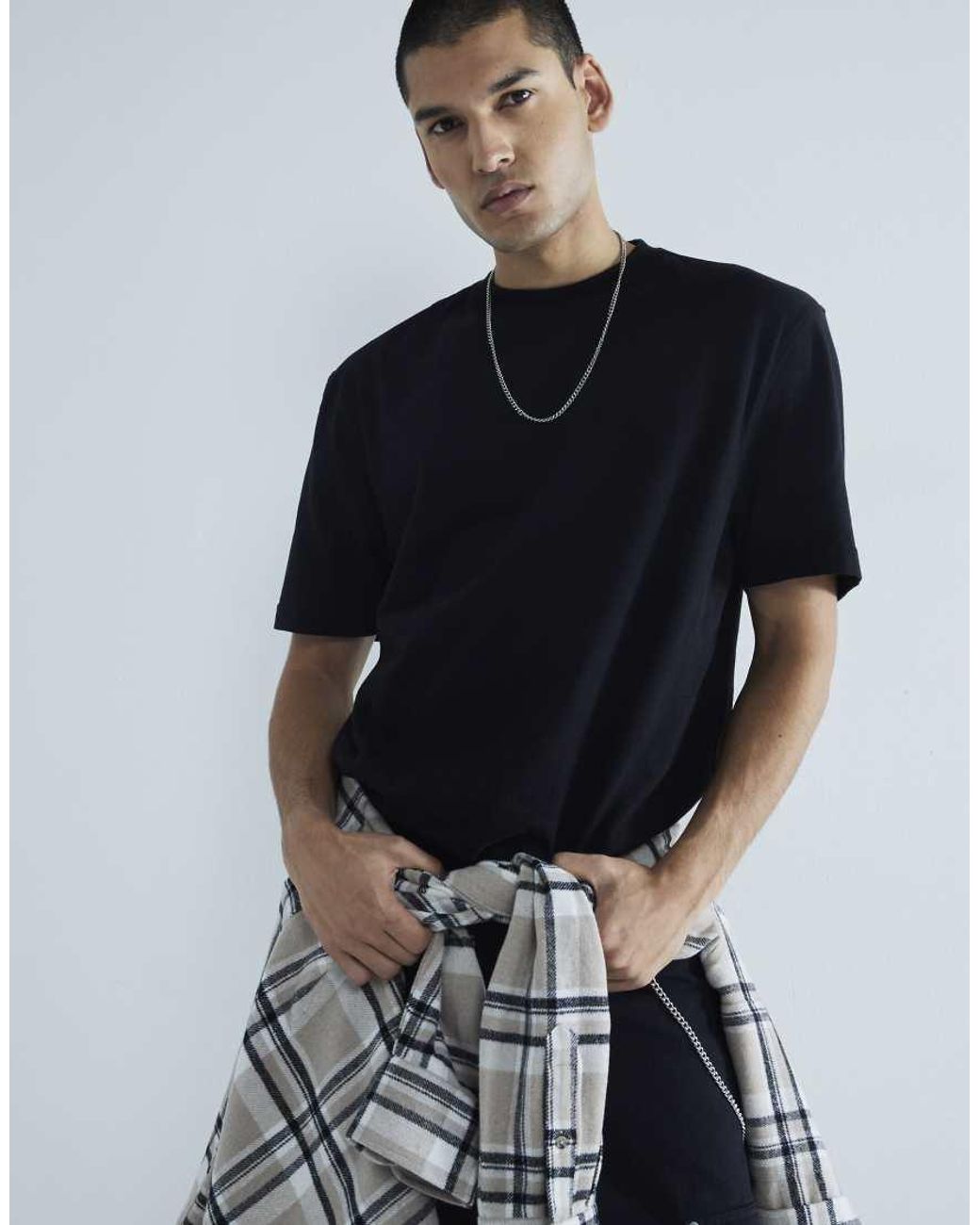 River Island Black Regular Fit Short Sleeve T-Shirts 3Pk for men