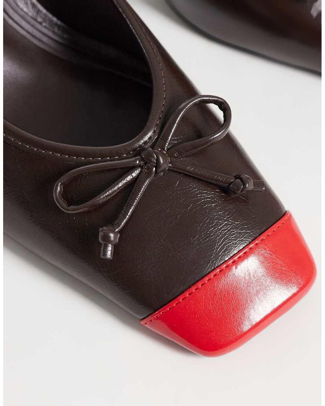 ASOS Multicolor Sweetheart Block Heeled Mules
