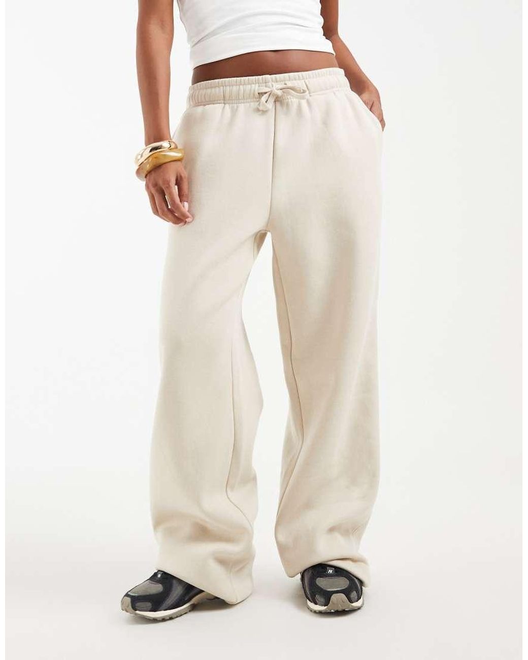 Only Petite White Wide Leg joggers
