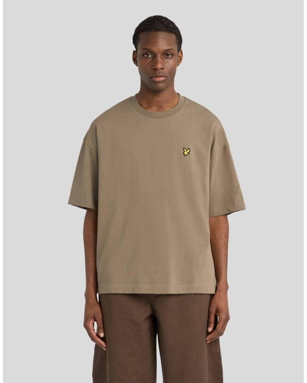 Lyle & Scott Natural Ss T-Shirts Boxy Fit T-Shirt for men