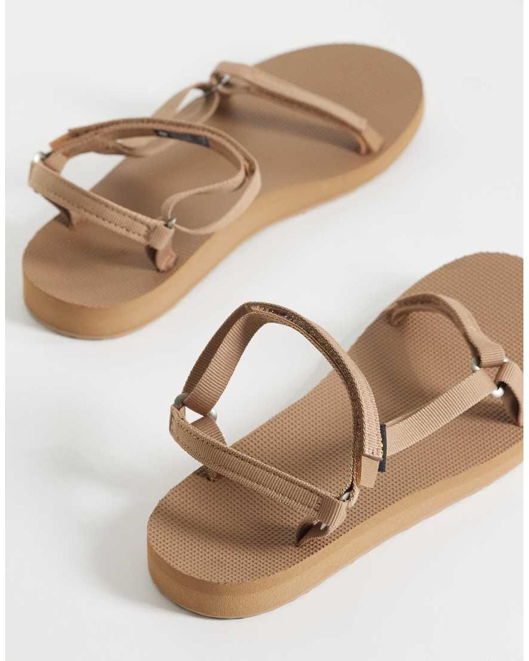 Teva White Original Universal Slim Sandals