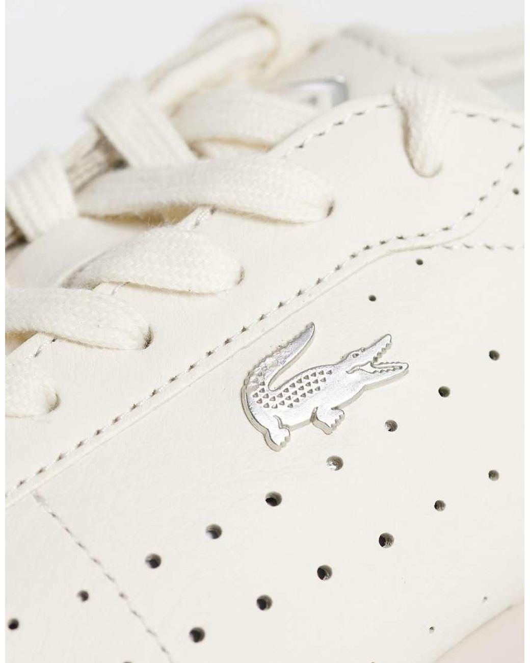 Lacoste Natural Club-low Spot Detail Gumsole Trainer