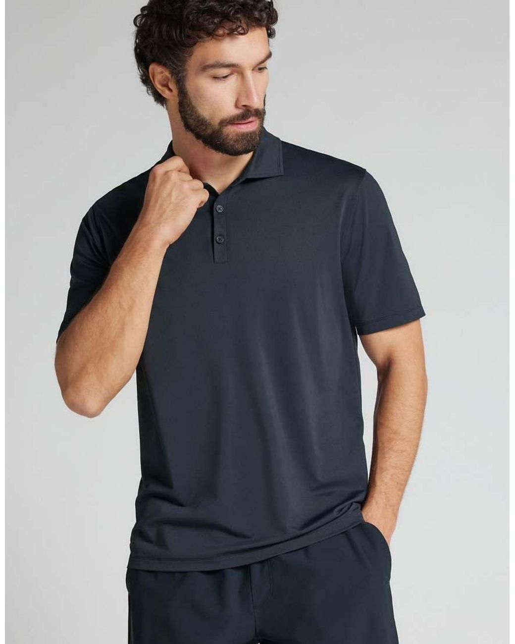Intimissimi Blue Non-Iron Polo for men