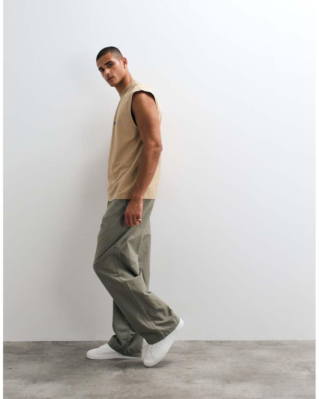 HUGO Brown Navertz Singlet for men